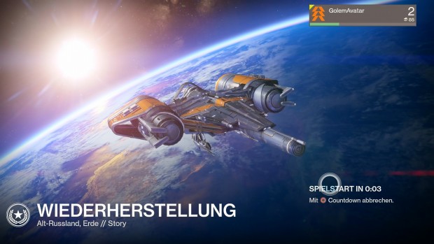 Unser Raumschiff bringt uns von Planet zu Planet.