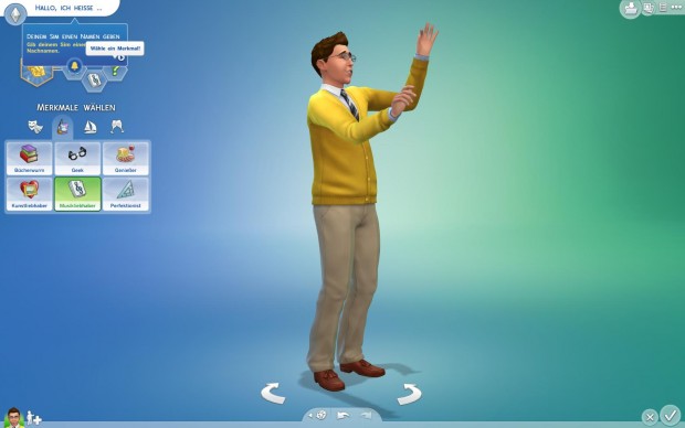 Beim Erstellen der Spielfiguren wählen wir auch Charaktereigenschaften aus. (Screenshot: Golem.de)