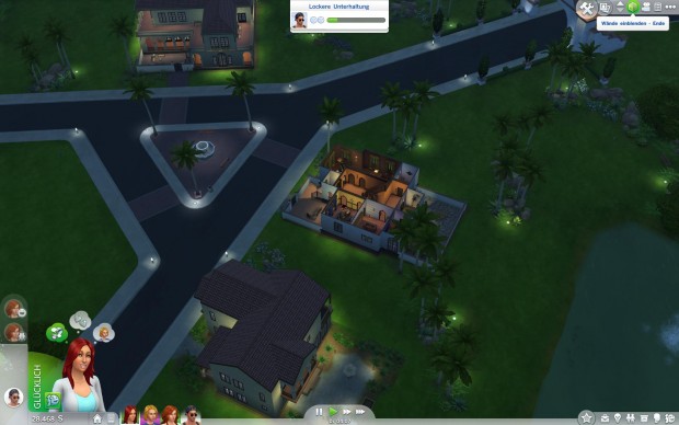 Die Nachbarschaft in der Nachtansicht (Screenshot: Golem.de)