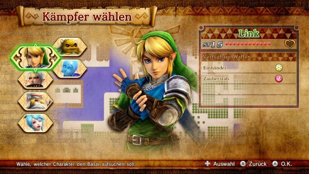 Das Angebot an spielbaren Helden wächst im Verlaufe des Abenteuers. (Screenshot: Golem.de)