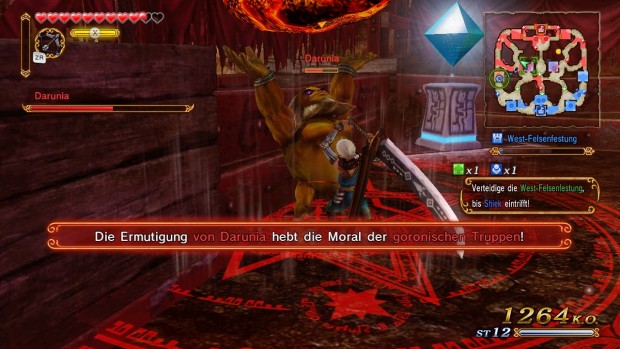 Besondere Helden wir Darunia hier heben die Moral von normalen Einheiten auf dem Schlachtfeld. (Screenshot: Golem.de)