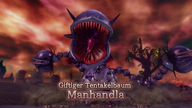 Einer der aus dem Zelda-Universum bekannten Bosse im Spiel: Manhandla. (Screenshot: Golem.de)