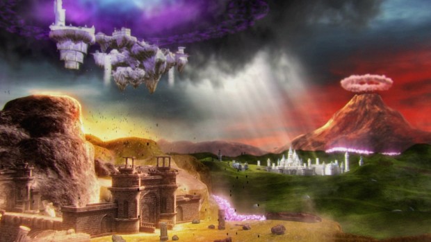 In Hyrule Warriors betreten wir Welten aus mehreren Zelda-Epochen. (Screenshot: Golem.de)