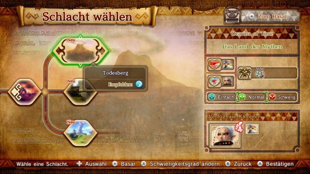 Die Missionsauswahl (Screenshot: Golem.de)