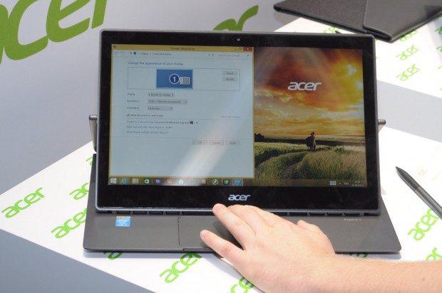 Eine dieser Neuheiten ist das Acer Apire R13. (Foto: Andreas Sebayang/Golem.de)