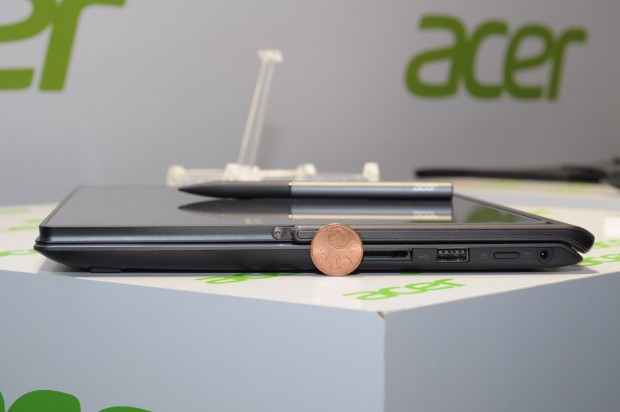 ... lässt sich trotz der Dicke des Notebooks nicht für den Transport integrieren. (Foto: Andreas Sebayang/Golem.de)