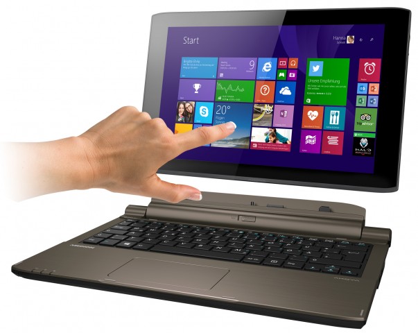 Das Medion Akoya P2214T. (Bilder: Medion)