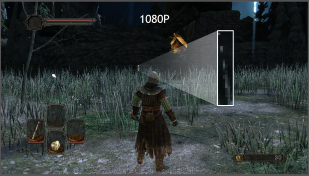 Das selbe Bild in FullHD ohne...(Folien: Nvidia)