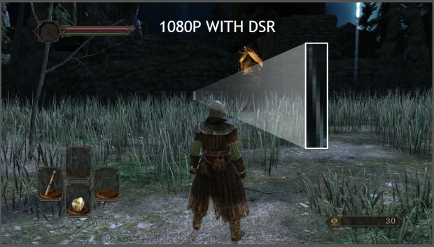 ... und mit Downsampling, das Nvidia DSR nennt. (Folien: Nvidia)