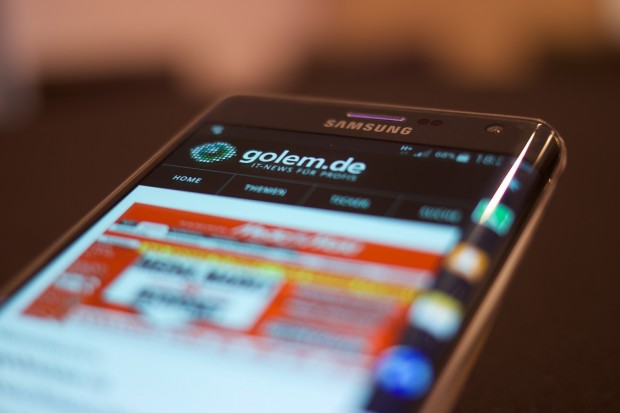 Samsungs neues Galaxy Note Edge mit gebogenem Display (Bild: Michael Wieczorek/Golem.de)