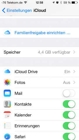 Apples iCloud Drive ist mehr als eine Umbenennung des Dienstes. (Screenshot: Golem.de)