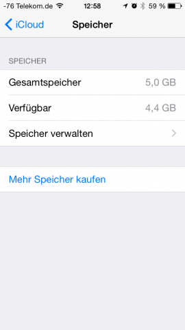 Die Verwaltung des Speichers wurde umgebaut. (Screenshot: Golem.de)