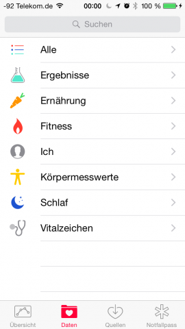 Verschiedene Datenquellen lassen sich manuell einpflegen. Das erfordert einige Disziplin. (Screenshot: Golem.de)