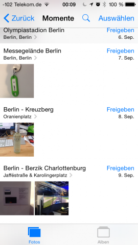 Praktisch ist die Suche in der Foto-App.(Screenshot: Golem.de)
