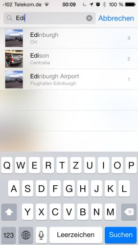 Die Spotllightsuche findet solche Fotos nicht. (Screenshot: Golem.de)
