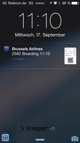 Das kleine Symbol in der Ecke deutet auf einen möglichen Handoff hin. (Screenshot: Golem.de)