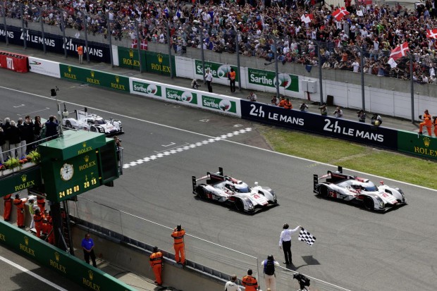 Wieder die Nase vorn: Wie so oft in den vergangenen Jahren gewann Audi auch 2014 in Le Mans. (Foto: Audi)