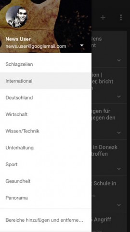 App "News & Wetter" für iOS (Bild: Google)