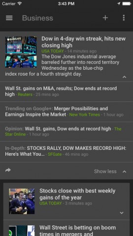 App "News & Wetter" für iOS (Bild: Google)