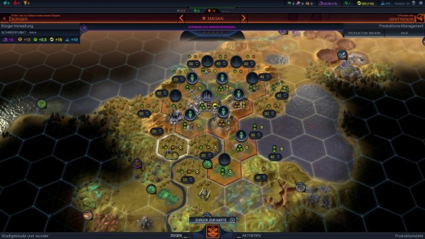 Wie in Civ 5 verwalten wir die Städte auf Wunsch komplett manuell.