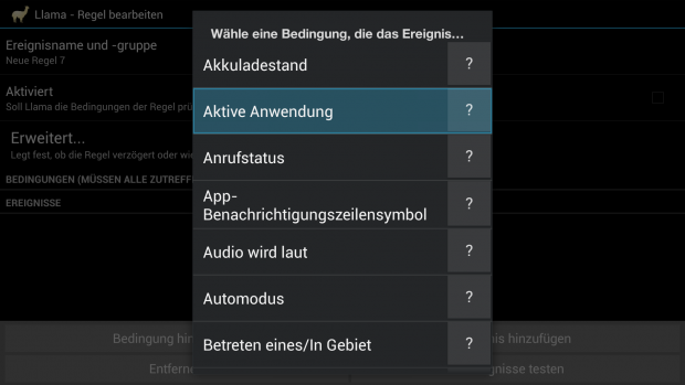Neue Bedingung in Llama anlegen. (Screenshot: Golem.de)