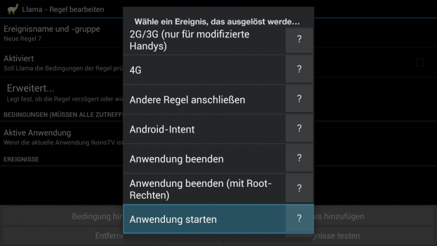 ... wird eine andere App gestartet ... (Screenshot: Golem.de)