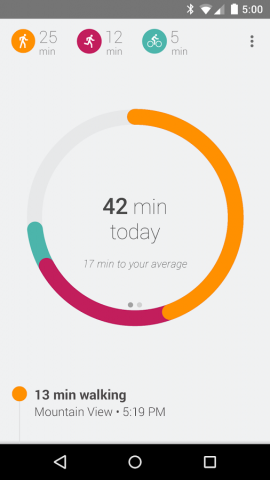 Google Fit (Bild: Google)