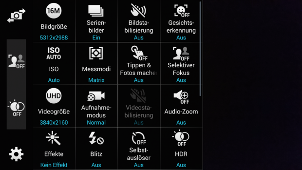 Bedieninterface Samsung Galaxy S5