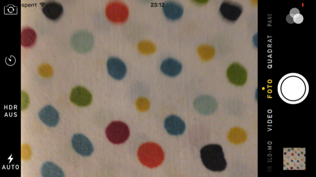 Bedieninterface Apple iPhone 6 (Bilder: Andreas Donath)