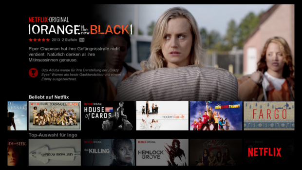 Deutsche Netflix-App auf Amazons Fire TV (Screenshot: Golem.de)