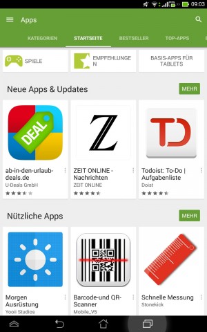 Play Store mit geöffneter App-Rubrik(Screenshot: Golem.de)