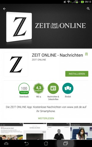 Bei noch nicht installierten Apps erscheinen die Neuerungen nicht auf der App-Hauptseite. (Screenshot: Golem.de)