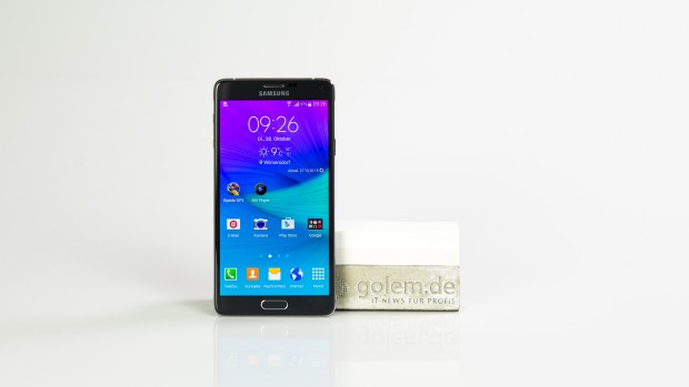 Samsungs neues Galaxy Note 4 (Bild: Tobias Költzsch/Golem.de)