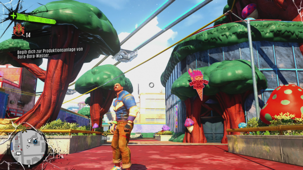 Im Stadtpark treffen wir Studenten in einer Spielhalle. (Screenshot: Golem.de)