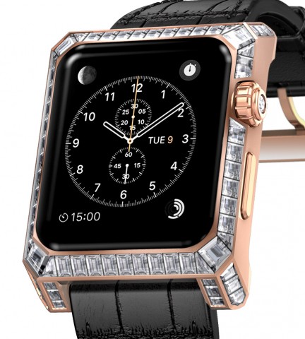 Apple Watch mit Diamantverzierung und neuem Gehäuse (Konzeptgrafik: Yvan Arpa)