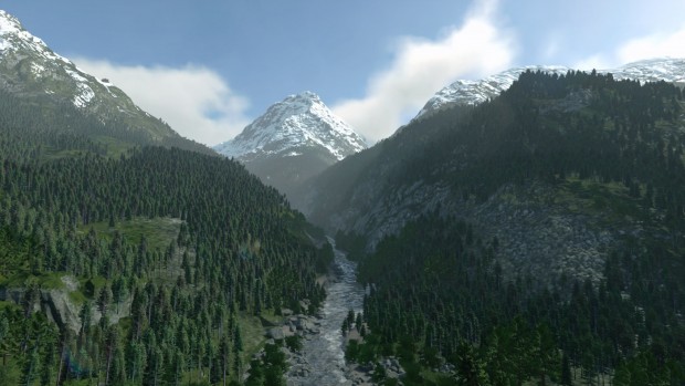 Die Anzahl der Bäume und Objekte im Horizont sind beeindruckend.