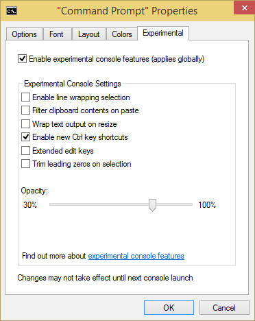 Eingestellt wird das über die Eigenschaften. Diese Funktion gilt als experimentell. (Screenshot: Golem.de)