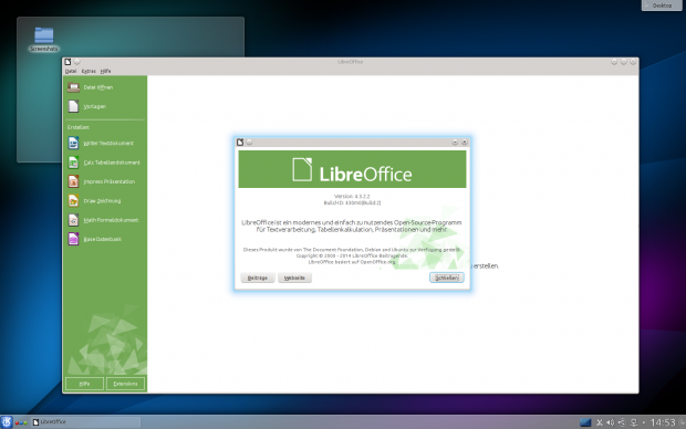 Libreoffice ist aber wie in den anderen Ubuntu-Varianten ebenfalls dabei.