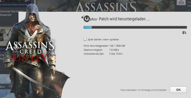 Patch 3 für Assassin's Creed Unity (Screenshot: Golem.de)
