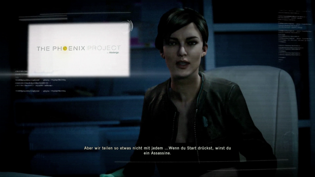 Diese junge Dame ist für den Gegenwartsteil der Handlung mit zuständig. (Screenshot: Golem.de)