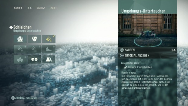 Nach und nach schalten wir einige Fähigkeiten frei. (Screenshot: Golem.de)