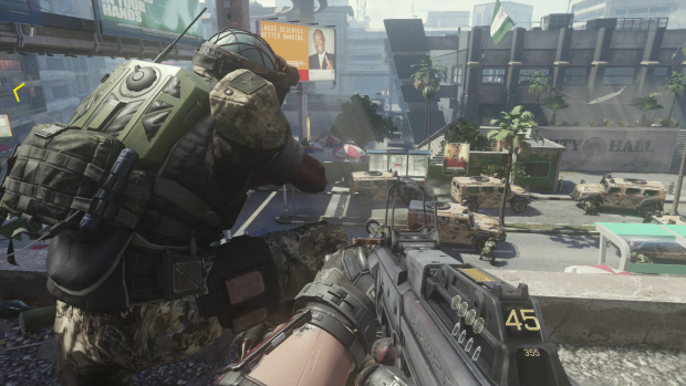 Zusammen mit Kameraden sind wir in der nigerianischen Hauptstadt Lagos unterwegs. (Screenshot: Golem.de)