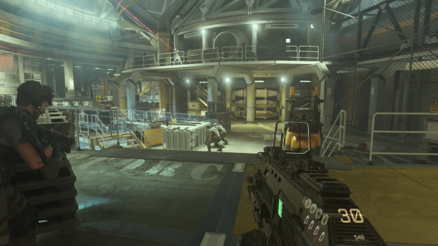 Laserstrahlen weisen den Weg zu Scharfsch&uuml;tzen. (Screenshot: Golem.de)