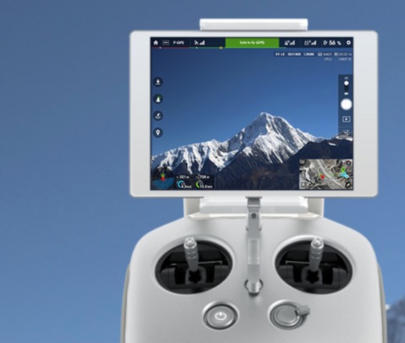 Fernsteuerung für die DJI Inspire 1 (Bild: DJI)