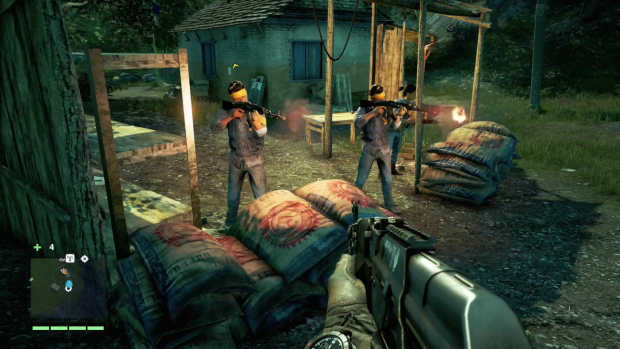 Auf einem Übungsplatz der Rebellen trainieren Soldaten. (Screenshot: Golem.de)