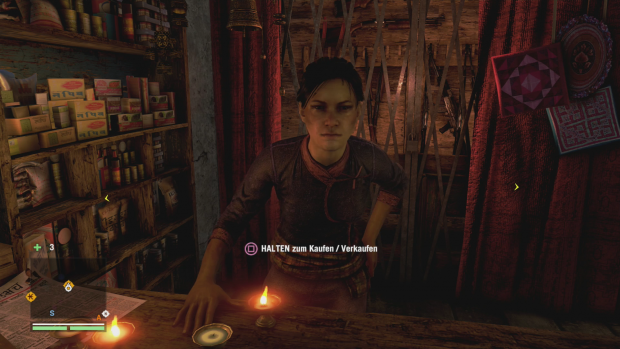 Im Laden kaufen wir Vorräte, Munition und Waffen. (Screenshot: Golem.de)