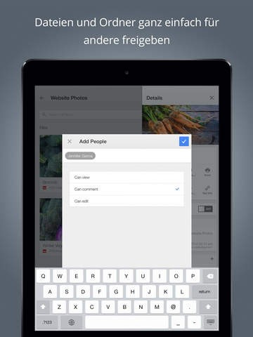 Google Drive 3.3 auf dem iPad (Bild: Apple)
