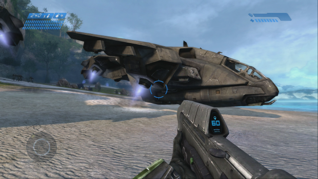 Das erste Halo in "neuer" Grafik ... (Screenshot: Golem.de)