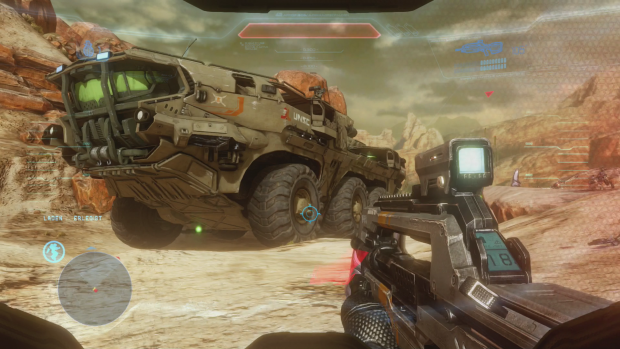 Das riesige Gefährt ist eines der Highlights in Halo 4. (Screenshot: Golem.de)