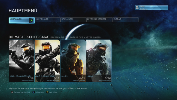 Das Hauptmenü gewährt schnellen Zugriff auf die Kampagnen und die Multiplayermodi. (Screenshot: Golem.de)